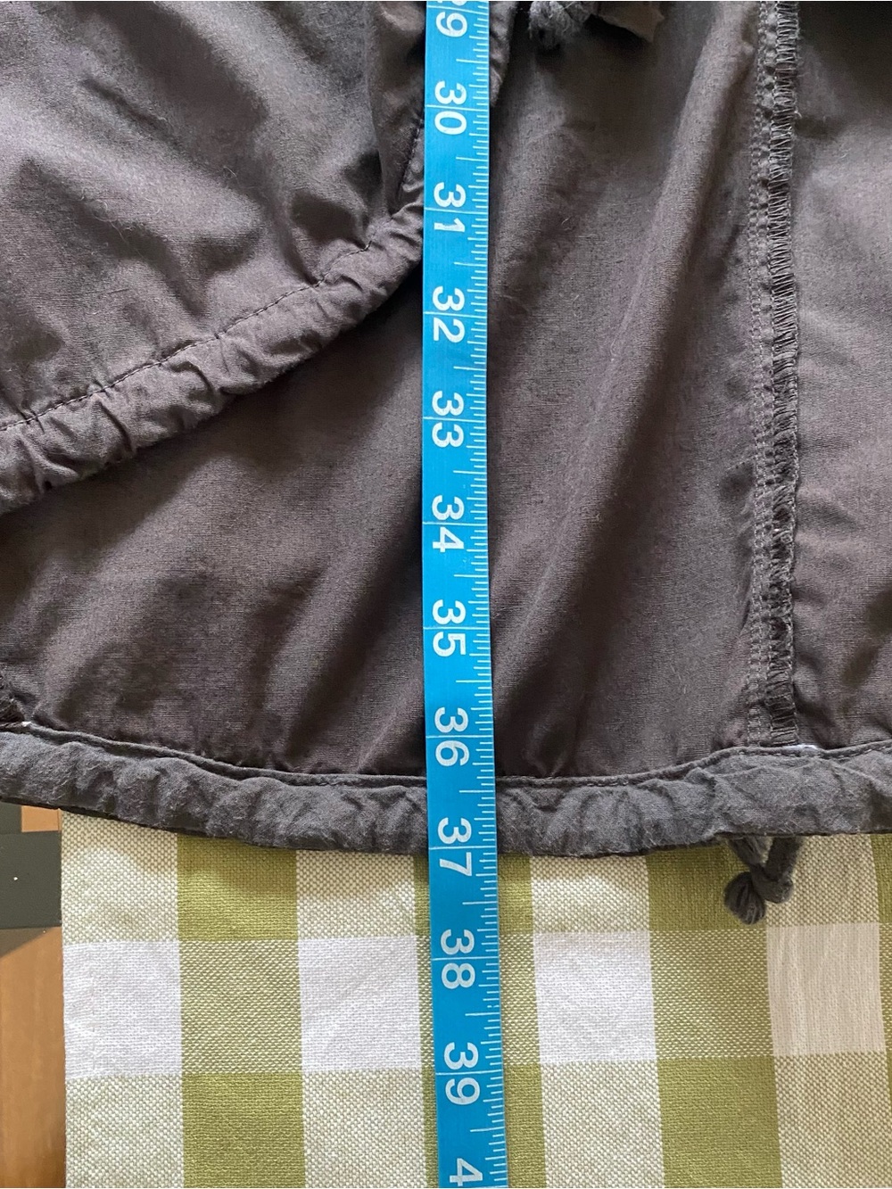 Prairie Underground Dark Gray Ruched Open Front Jacket Large - Picture 14 of 15